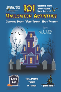 Halloween Activity Book for Kids Ages 4-8