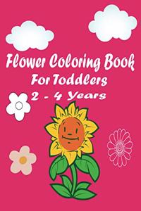 flower coloring book for toddlers 2-4 years