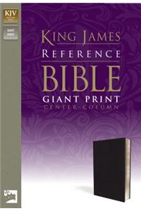 KJV, Reference Bible, Giant Print, Imitation Leather, Navy, Red Letter Edition