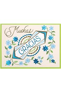 Muchas Gracias Glitz Thank You Notes