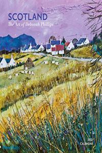 Scotland the Art of Deborah Phillips 2021 Wall Calendar