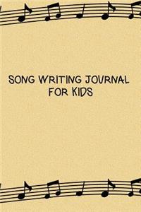 Song Writing Journal For Kids
