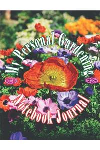 My Personal Gardening Notebook Journal