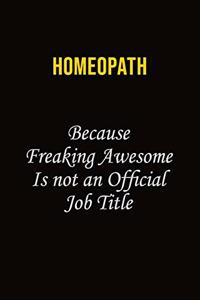 Homeopath Because Freaking Awesome Is Not An Official Job Title