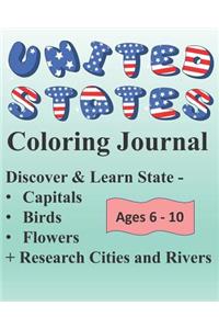 United States Coloring Journal