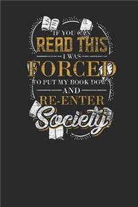 I Was Forced To Put My Book Down