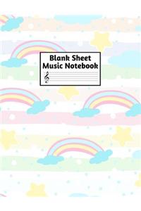 Blank Sheet Music Notebook