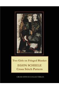 Two Girls on Fringed Blanket