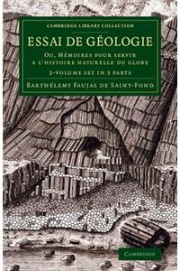 Essai de géologie 2 Volume Set in 3 pieces