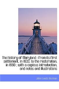 The History of Maryland