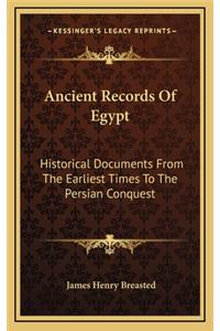 Ancient Records Of Egypt