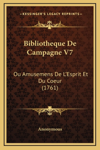 Bibliotheque De Campagne V7