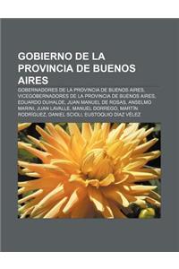 Gobierno de La Provincia de Buenos Aires: Gobernadores de La Provincia de Buenos Aires, Vicegobernadores de La Provincia de Buenos Aires