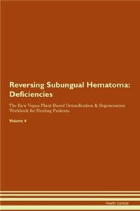 Reversing Subungual Hematoma