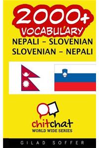 2000+ Nepali - Slovenian Slovenian - Nepali Vocabulary