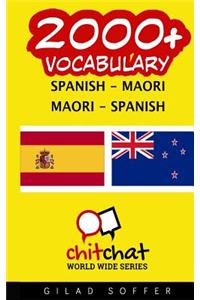 2000+ Spanish - Maori Maori - Spanish Vocabulary