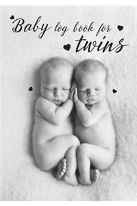 Baby log book for twins