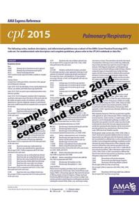 CPT 2015 Express Reference Coding Card: Pulmonary/Respiratory