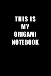 Notebook For Origami Lovers