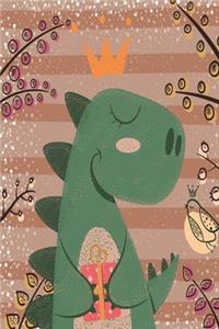 Notizbuch mit Dino Prinzessin