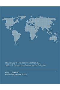 Chinese Security Cooperation in Southeast Asia, 2000-2017