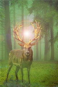 Deer in the Emerald Green Forest Journal