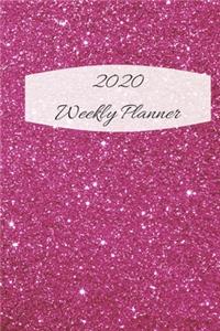 2020 Weekly Planner: Dark Pink