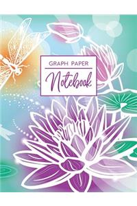 Graph Paper Notebook: Lotus Graph Ruled Composition Book - 1 CM Squares Math Journal