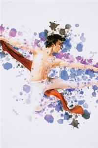 Male Danseur Dancer Watercolor Journal, Graph Paper