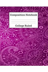 Composition Notebook College Ruled