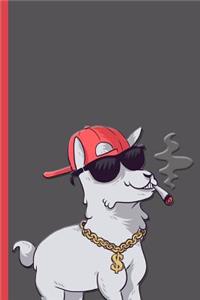 Hip Hop Alpaca Smoking Weed