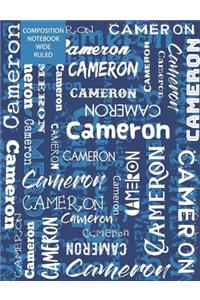 Cameron Composition Notebook Wide Ruled