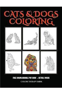 Color Therapy Book (Cats and Dogs)