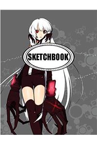 Sketchbook : Girl Anime 09: 120 Pages of 8.5 x 11 Blank Paper for Drawing, Doodling or Sketching (Sketchbooks)