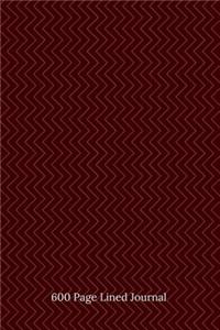 600 Page Lined Journal
