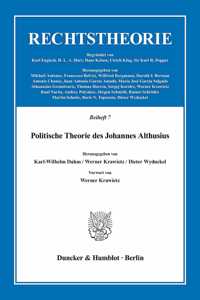 Politische Theorie Des Johannes Althusius