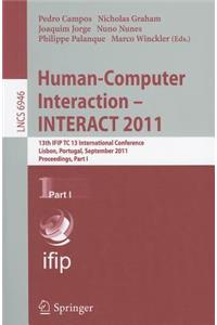 Human-Computer Interaction - INTERACT 2011, Part 1