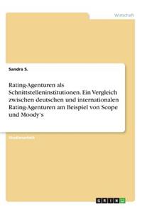 Rating-Agenturen als Schnittstelleninstitutionen. Ein Vergleich zwischen deutschen und internationalen Rating-Agenturen am Beispiel von Scope und Moody's