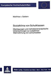 Sozialklima Von Schulklassen