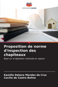 Proposition de norme d'inspection des chapiteaux