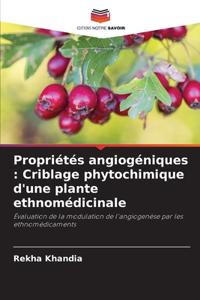 Propriétés angiogéniques