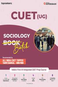 NTA CUET (UG) 2025 Entrance Exam preparation Sociology Book by SuperGrads