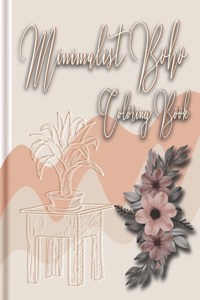 minimalist boho coloring book