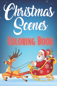 Christmas Scenes Coloring Book