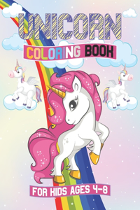 Unicorn Coloring Book for Kids Ages 4-8