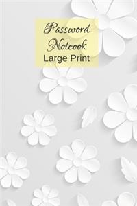 Password Notebook Large Print