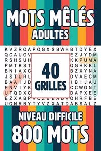 Mots Meles Adultes 40 Grilles 800 Mots