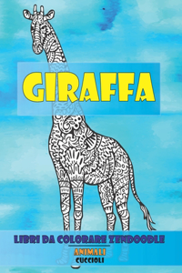 Libri da colorare Zendoodle - Cuccioli - Animali - Giraffa