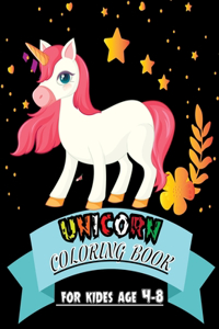 Unicorn Coloring book For Kides Age 4-8