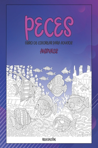 Libro de colorear para adultos - Relajación - Animales - Peces